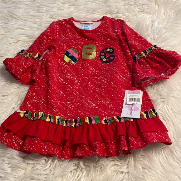 Bonnie Jean Other - Bonnie Jean Girls Dress size 6 brand new with tag color red